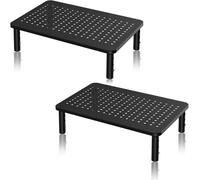 Monitorständer, 3 Höhenverstellbare Bildschirmständer Monitorerhöhung Für Pc / Monitor / Laptop / Drucker Bildschirmerhöhung Monitorständer Bis Zu 20Kg Monitor Stand Druckerständer Mst003