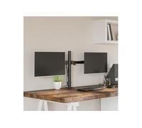 vidaXL Support de moniteur double 358002 – acier noir VESA 75-100 mm