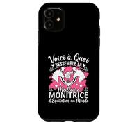 Monitrice D'équitation Humour Monitrice Passionné De Chevaux Coque pour iPhone 11