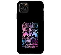 Monitrice D'équitation Humour Monitrice Passionné De Chevaux Coque pour iPhone 11 Pro Max