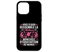 Monitrice D'équitation Humour Monitrice Passionné De Chevaux Coque pour iPhone 12 Pro Max