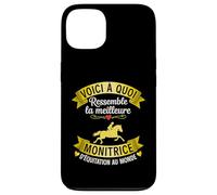 Monitrice D'équitation Humour Monitrice Passionné De Chevaux Coque pour iPhone 13