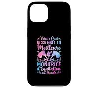 Monitrice D'équitation Humour Monitrice Passionné De Chevaux Coque pour iPhone 13