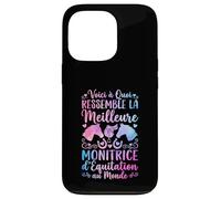 Monitrice D'équitation Humour Monitrice Passionné De Chevaux Coque pour iPhone 13 Pro