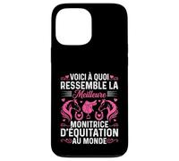 Monitrice D'équitation Humour Monitrice Passionné De Chevaux Coque pour iPhone 13 Pro Max