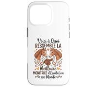 Monitrice D'équitation Humour Monitrice Passionné De Chevaux Coque pour iPhone 16 Pro