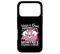 Monitrice D'équitation Humour Monitrice Passionné De Chevaux Coque pour iPhone 17 Pro