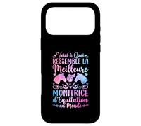 Monitrice D'équitation Humour Monitrice Passionné De Chevaux Coque pour iPhone 17 Pro Max