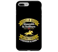 Monitrice D'équitation Humour Monitrice Passionné De Chevaux Coque pour iPhone 7 Plus/8 Plus