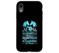 Monitrice D'équitation Humour Monitrice Passionné De Chevaux Coque pour iPhone XR