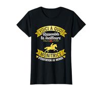 Monitrice D'équitation Humour Monitrice Passionné De Chevaux T-Shirt
