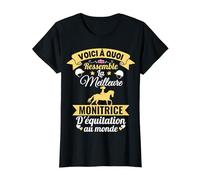 Monitrice D'équitation Humour Monitrice Passionné De Chevaux T-Shirt