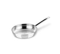 MONIX Chef Poêle de 30 cm en inox 18/10 sans antiadhésif fond diffuseur triple forgé compatible tous feux dont induction