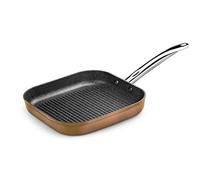 Monix Poêle à griller M740030 – Rayures – 28 cm – Marron Noir Blanc G