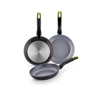 Monix Eco Nature | Ensemble de 3 Casseroles 18-22-26 cm en Aluminium Forgé