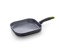 Monix Eco Nature | Grill en Aluminium Forgé Recyclé, Céramique Antiadhésive Renforcée, Tous Feux Dont Induction, 28 cm