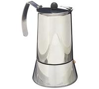MONIX Eterna | Cafetière de 10 Tasses, Fabriquée en Acier Inoxydable, Compatible Toutes Sources de Chaleur Induction Incluse