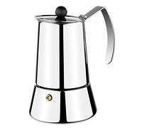 Monix – Cafetière Eterna 4 tasses en acier inoxydable 18/10 – Compatible induction