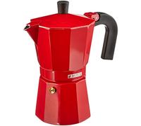 Monix Cafetière italienne Fresa en aluminium 6 tasses couleur fraise (non compatible avec induction)