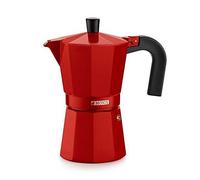 Monix M281703 - Cafetière italienne en aluminium 3 tasses couleur fraise