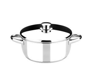 MONIX Optima | Faitout 20 cm avec Couvercle en Acier Inoxydable 18/10