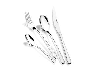 MONIX Pisa | Set de Couverts 24 Pièces Contemporain Argent