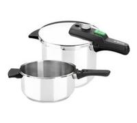Monix Autocuiseurs Quick Rapides - Lot 2 (4 L + 6 L) - Acier inox 18/10, Induction incluse