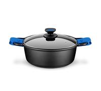 MONIX Solid+ | Faitout Haut 28 cm, avec Couvercle en Verre
