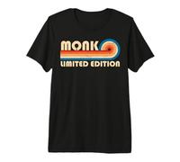 Monk Retro 70s 80s Sunset Stripe T-Shirt Haut de Gamme