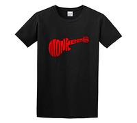 Monkees Guitar Logo T-Shirt Black Mens Tee Unisex Shirt L