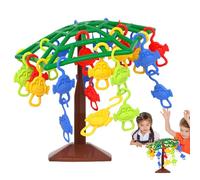 Monkey Balance Game, Interactive Kids Balance Toy, Preschool Building Blocks Learning Activity, Educational Gift for Boys Girls Age 3 Plus, Birthday Christmas Kindergarten Use, 18x18x15.5cm