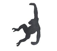 Monkey Banana Support en bois à suspendre sous l'armoire 18 x 11,5 x 0,8 cm Support créatif en forme d'animal, crochet d'équilibrage de cuisine, robuste et moderne pour la maison, les clés, les