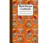 Monkey Blank Recipe Cookbook, A Great Gift For People Who Like To Cook With A Great Monkey Pattern, For Monkey Lovers: 6x9, 120 pages