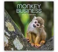 Monkey Business 2026 - 16-Monatskalender: Original The Gifted Stationery Co. Ltd [Mehrsprachig] [Kalender]