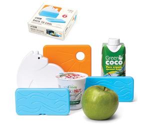 Monkey Business Back To Cool : Pain de Glace pour Sac Isotherme, Ensemble de 4 Pains de Glace Réutilisables, Colorés pour Pique-nique (Ensemble Ours Polaire)