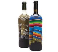 Monkey Business - Couvertures Poncho Bouteille de Vin : Lot de 2 Manchons Isolants en Néoprène - Tenues Amusantes pour Bouteilles de Vin 750ml - Accessoires de Vin Décoratifs et Cadeaux de Vin