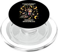 Monkey Business Débloqué | Design Singe rétro Amusant PopSockets PopGrip pour MagSafe
