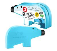 Monkey Business Lot de 3 blocs de glace réutilisables pour glacière personnelle ou boîte à bento