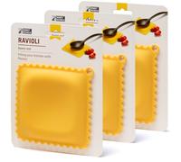 Monkey Business Lot de 3 repose-cuillères en forme de ravioli pour comptoir de cuisine, gadgets de cuisine mignons, accessoires de cuisine mignons d'une collection de différents gadgets de cuisine