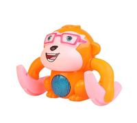 Monkey Crawling Toy, Sound-Activated Rolling Toy, Electric Rolling Toy for Kids, Educational Sensory Induction Toy, Walking Singing Toy for Kids, Interactive Crawling Monkey Toy, Baby Crawling Sound