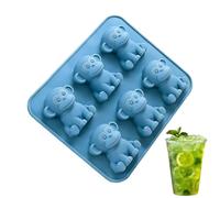 Monkey Cube Mold, 6 Piece Silicone Easy Release Tray for Drinks Whiskey Cocktails, Flexible Food Grade Feature, Tray Category for Bar Kitchen Fridge Beverage Use