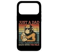 Monkey Dad, Juste Un père Qui revenait Toujours avec du Lait Coque pour iPhone 17 Pro Max