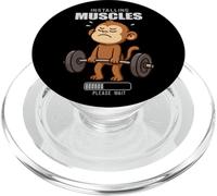 Monkey Deadlift Gym Rat Installer Musculation Lifting Hommes Femmes PopSockets PopGrip pour MagSafe