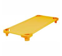 MONKEY GYM Lit de sieste empilable portable pour tout-petit, chaise longue pour enfants, lit king size, jaune