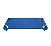 MONKEY GYM Lit de sieste empilable portable pour tout-petit, chaise longue pour enfants, lit king size, bleu