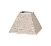 monkey ladder Abat-jour de forme pyramidale, couleur lin beige, dimensions 40 x 18 x 28 cm, idéal pour donner une touche élégante à vos lampes