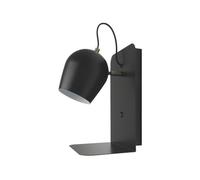 Monkey Ladder Applicateur mural avec USB, 1 x E27, couleur noire, idéal pour l'éclairage et le chargement d'appareils dans les espaces intérieurs.