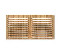monkey ladder Grille - Grille en Aluminium de 150 x 300 mm, avec Finition en Bois Clair, résistante et légère, idéale pour la Ventilation dans Les espaces