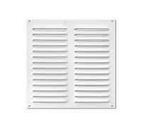 monkey ladder Grille - Grille en Aluminium de 200 x 200 mm, Couleur Blanche, idéale pour la Ventilation, résistante et légère