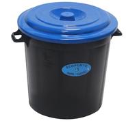 monkey ladder Poubelle - design moderne, couleur bleue, capacité de 50 l, matériau résistant qui facilite le nettoyage et l'utilisation quotidienne. *